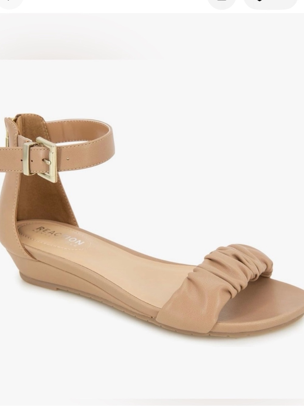 Kenneth Cole Reaction Great Scrunch Ankle-Strap Ruched Sandals